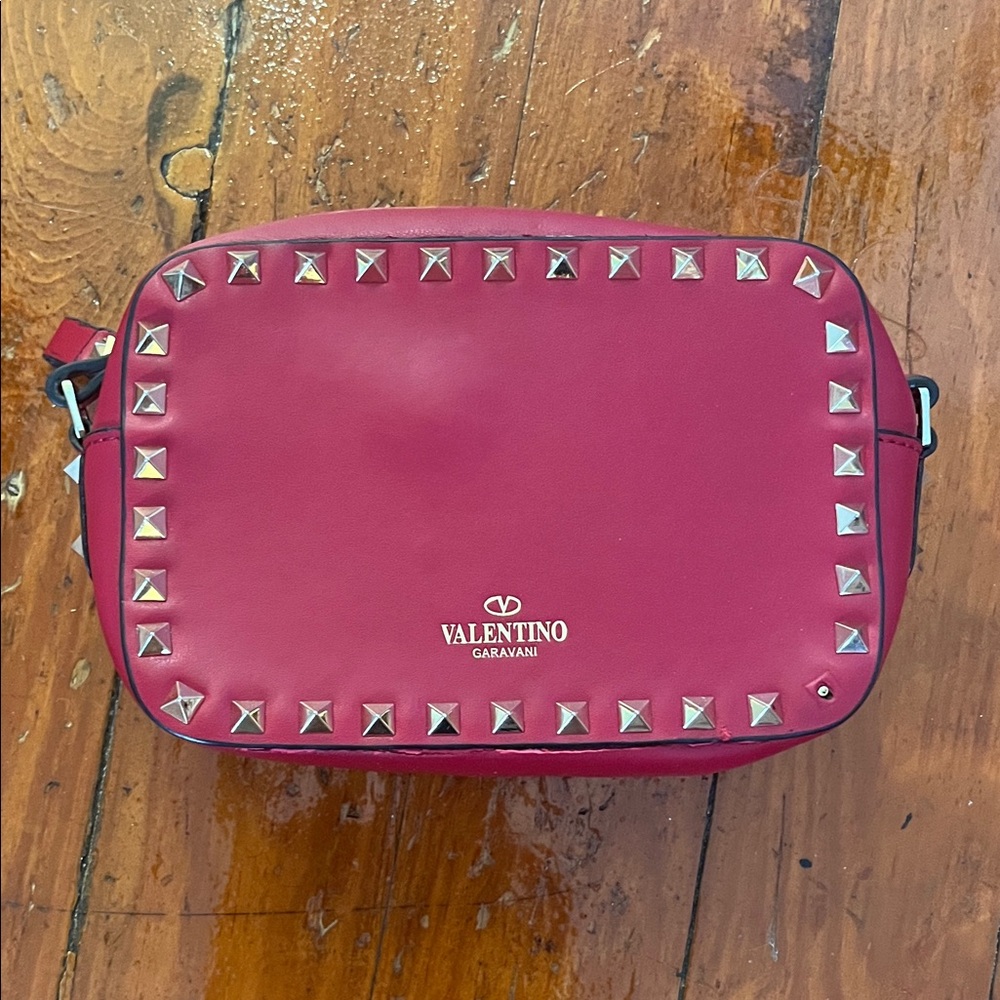 Valentino Garavani Pink Studded Crossbody Bag